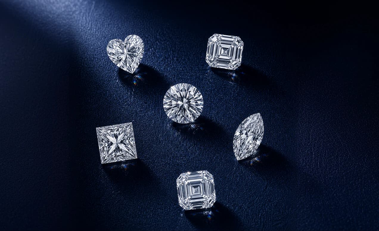 Loose round-brilliant diamonds