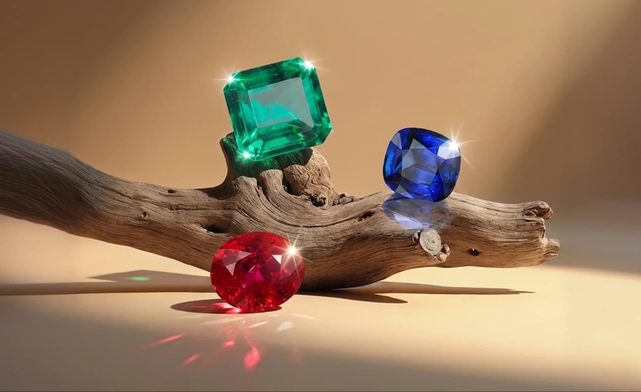 Emerald gemstones